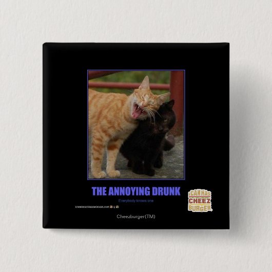 Badge Carré 5 Cm Ennuyer bu (Devant)