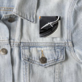 Badge Carré 5 Cm Enregistrer le stylet des aiguilles (En situation)