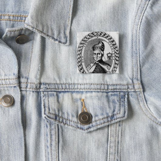 Badge Carré 5 Cm Enrico Dandolo (En situation)