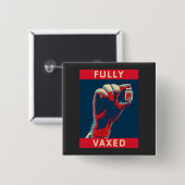 Badge Carré 5 Cm Entièrement Vaxé (Devant & derrière)