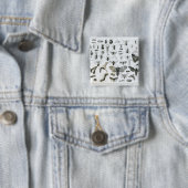 Badge Carré 5 Cm Entomologie (En situation)