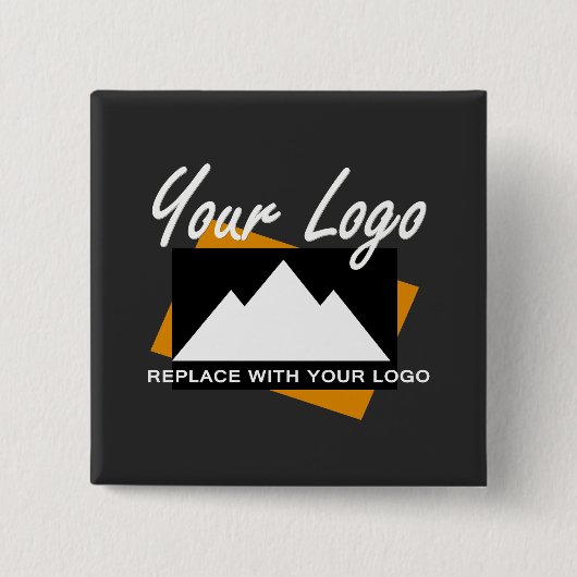 Badge Carré 5 Cm Entreprise de design professionnel personnalisée P (Devant)