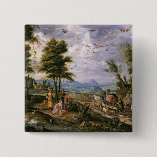 Badge Carré 5 Cm Entrer dans l'arche