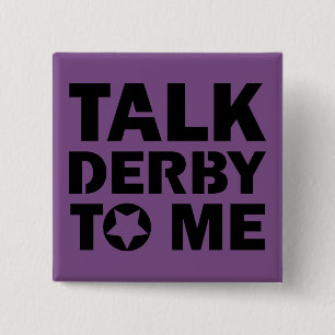 Badge Carré 5 Cm Entretien Derby à moi, conception de fille de