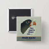 Badge Carré 5 Cm Entretien trop (Devant & derrière)