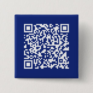 Badge Carré 5 Cm Entrez l'URL du code QR généré instantanément Bl