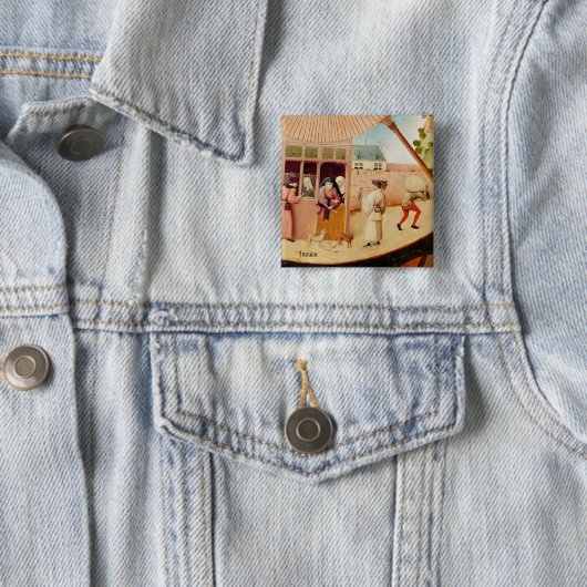 Badge Carré 5 Cm Envie (En situation)