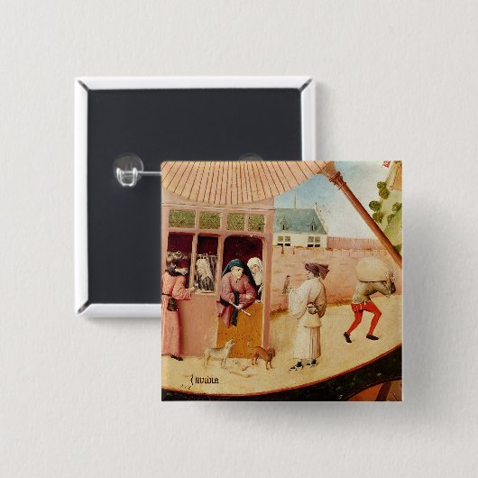 Badge Carré 5 Cm Envie (Devant & derrière)