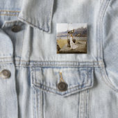 Badge Carré 5 Cm Eowyn on Castle (En situation)