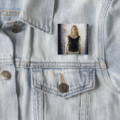 Badge Carré 5 Cm Eowyn sword (En situation)