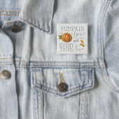 Badge Carré 5 Cm Épices citrouilles et tout Nice (En situation)