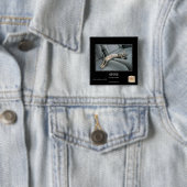Badge Carré 5 Cm Épine (En situation)