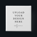Badge Carré 5 Cm Épingle carré 2 pouces<br><div class="desc">Customisez la conception de votre broche à bouton dans Templett. Une fois la modification terminée,  téléchargez votre fichier dans un format JPG (n'oubliez pas d'activer l'option de fond perdu). Téléchargez votre design ici en cliquant sur le bouton bleu "Personnaliser".</div>