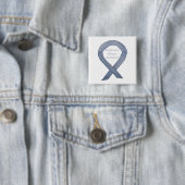 Badge Carré 5 Cm Épingle d'art du ruban de sensibilisation à la mal (En situation)