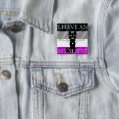 Badge Carré 5 Cm Épingle d'as hybride (En situation)