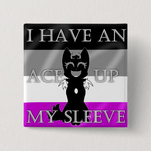 Badge Carré 5 Cm Épingle d'as hybride