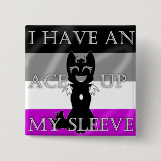 Badge Carré 5 Cm Épingle d'as hybride