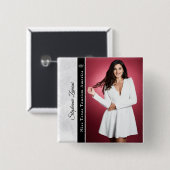 Badge Carré 5 Cm Épingle de bouton de sélection de la glace de marb (Devant & derrière)