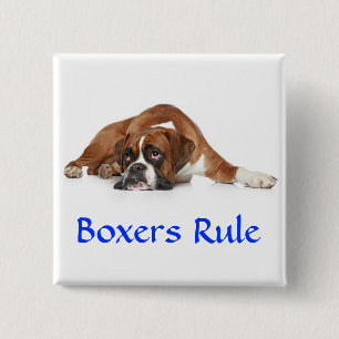Badge Carré 5 Cm Épingle de règle des boxeurs