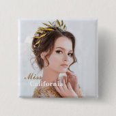 Badge Carré 5 Cm Épingle du bouton de concours personnalisé (Devant)