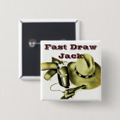 Badge Carré 5 Cm Épingle du bouton de l'alias de tir d'action de co (Devant & derrière)