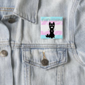 Badge Carré 5 Cm Épingle tranchante hybride (Ils/Eux) (En situation)