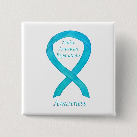 Badge Carré 5 Cm Épingles à ruban pour la sensibilisation aux Répar (Devant)