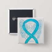 Badge Carré 5 Cm Épingles à ruban pour la sensibilisation aux Répar (Devant & derrière)