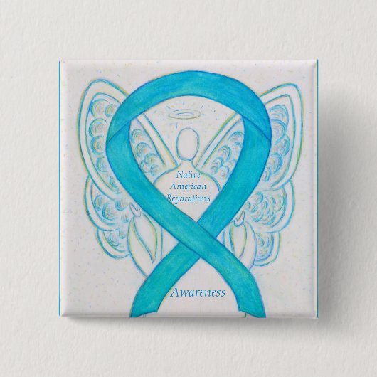 Badge Carré 5 Cm Épingles à ruban pour la sensibilisation aux Répar (Devant)