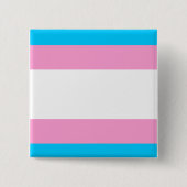 Badge Carré 5 Cm Épinglette de fierté trans (Devant)