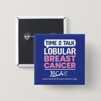 Badge Carré 5 Cm Épinglette — Tournée de sensibilisation au cancer