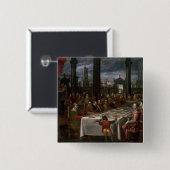 Badge Carré 5 Cm Épouser le banquet (Devant & derrière)