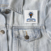Badge Carré 5 Cm Équipe de Scrimo (En situation)