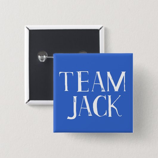 Badge Carré 5 Cm Équipe Jack (Devant & derrière)