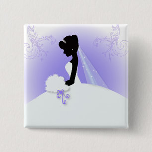 Badge Carré 5 Cm Équipe mariée Mariage gown Mariée mariée silhouett