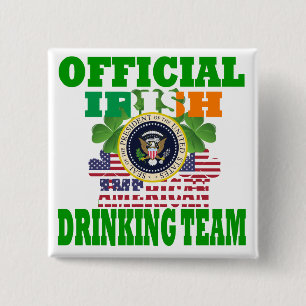 Badge Carré 5 Cm Équipe potable américaine irlandaise officielle