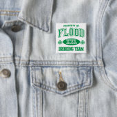 Badge Carré 5 Cm Équipe potable irlandaise d'inondation (En situation)