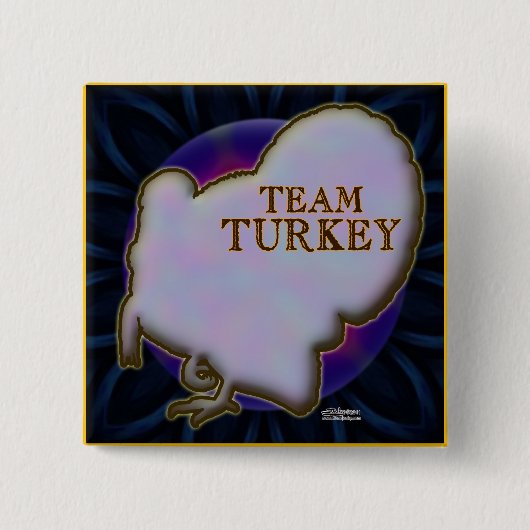 Badge Carré 5 Cm Équipe Turquie (Devant)