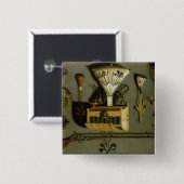 Badge Carré 5 Cm Équipement de chasse (Devant & derrière)