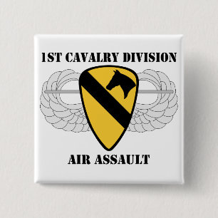 Badge Carré 5 Cm ęr Assaut aérien de Division de cavalerie - avec