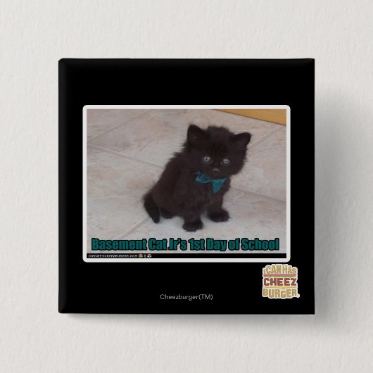 Badge Carré 5 Cm ęr Jour d'école (Devant)