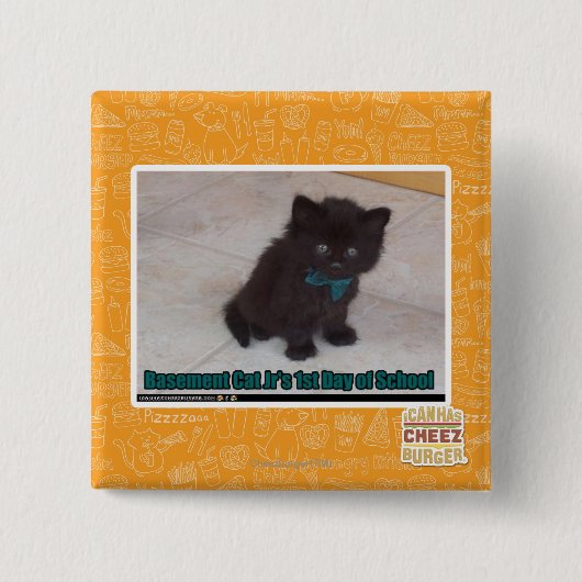 Badge Carré 5 Cm ęr Jour d'école (Devant)