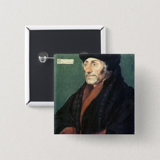 Badge Carré 5 Cm Erasmus de Rotterdam (Devant & derrière)