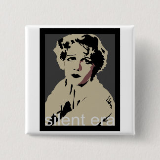 Badge Carré 5 Cm ère de cinéma muet