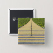 Badge Carré 5 Cm Escalier de stade entre les rangées des sièges (Devant & derrière)