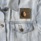 Badge Carré 5 Cm Escargot (En situation)