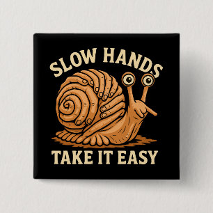 Badge Carré 5 Cm Escargot artisanal style escargot