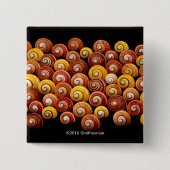 Badge Carré 5 Cm Escargots cubains d'arbre (Devant)