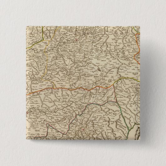 Badge Carré 5 Cm Espagne (Devant)