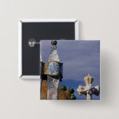 Badge Carré 5 Cm Espagne, Catalogne, Barcelone. Casa Batllo (1906). (Devant & derrière)